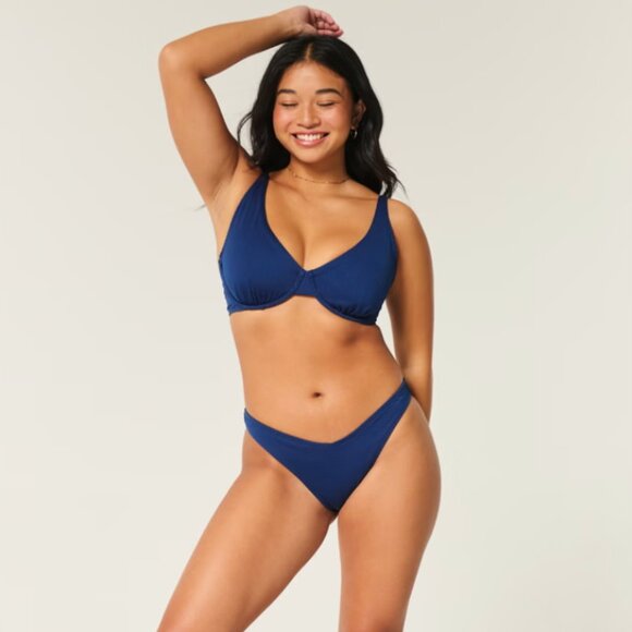 Hollister Neon Pink Ribbed Bikini XLARGE &LARGE CURVY (different sizes) - Picture 13 of 13